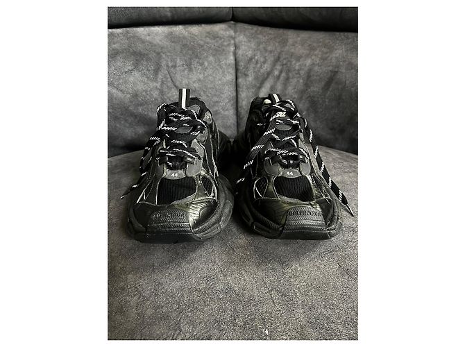 Balenciaga Triple S Sneakers Nere Nero - vista 3