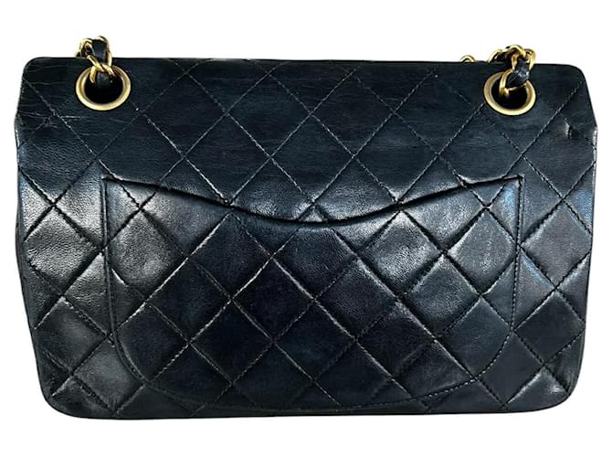 Timeless Borsa Chanel Small Classic Double Flap in pelle nera Nero - vista 5
