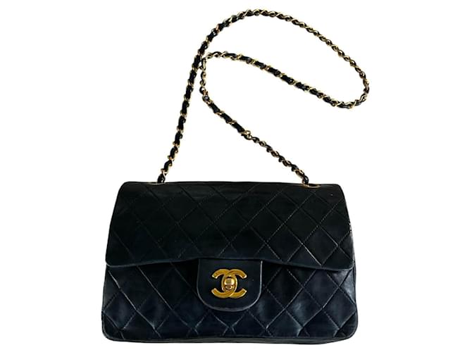 Timeless Borsa Chanel Small Classic Double Flap in pelle nera Nero - vista 7