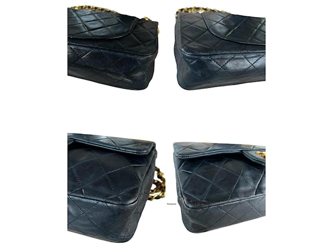 Timeless Borsa Chanel Small Classic Double Flap in pelle nera Nero - vista 9