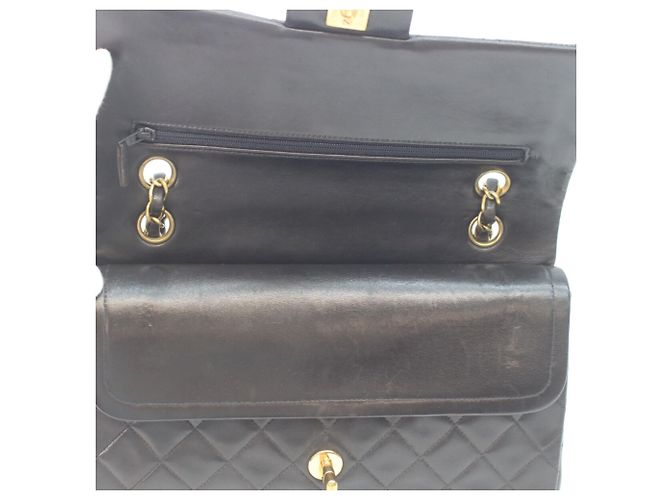 Timeless Borsa a tracolla Chanel A01112 in pelle di agnello nera Nero - vista 10