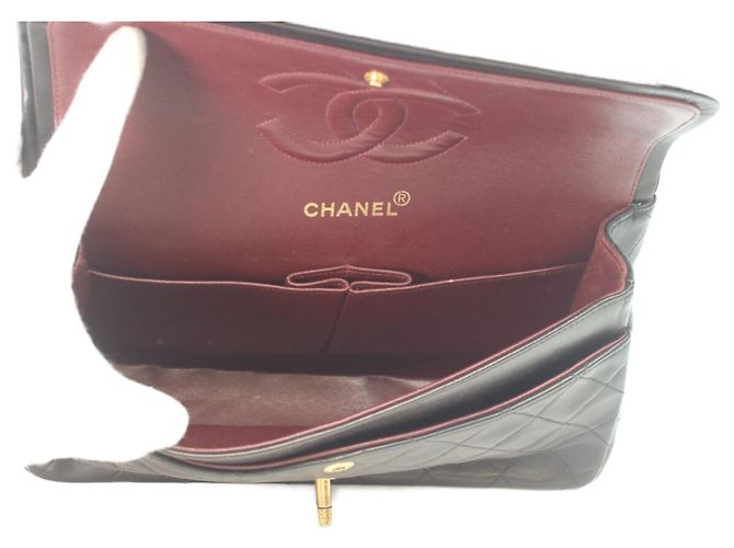 Timeless Borsa a tracolla Chanel A01112 in pelle di agnello nera Nero - vista 11