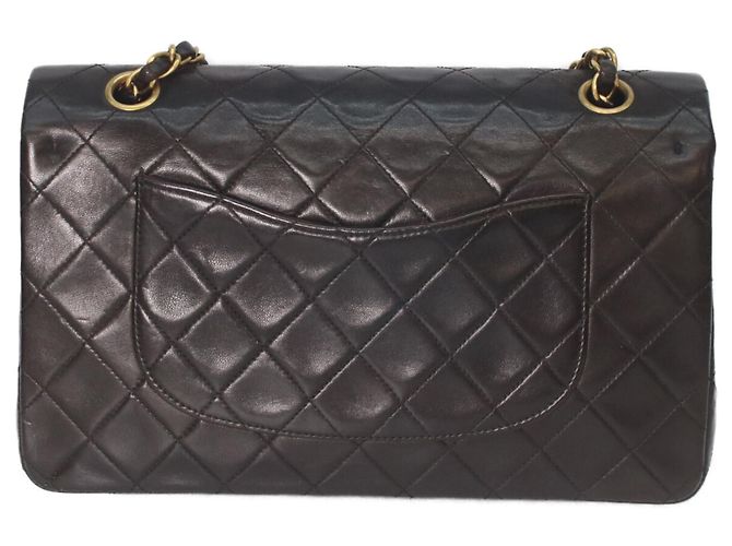 Timeless Borsa a tracolla Chanel A01112 in pelle di agnello nera Nero - vista 3