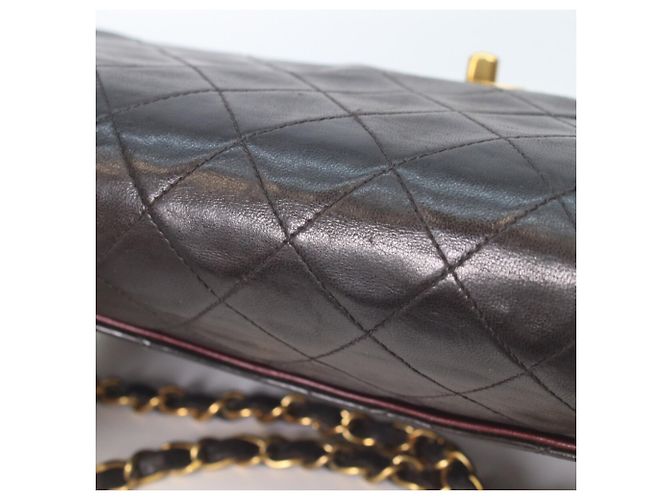 Timeless Borsa a tracolla Chanel A01112 in pelle di agnello nera Nero - vista 8