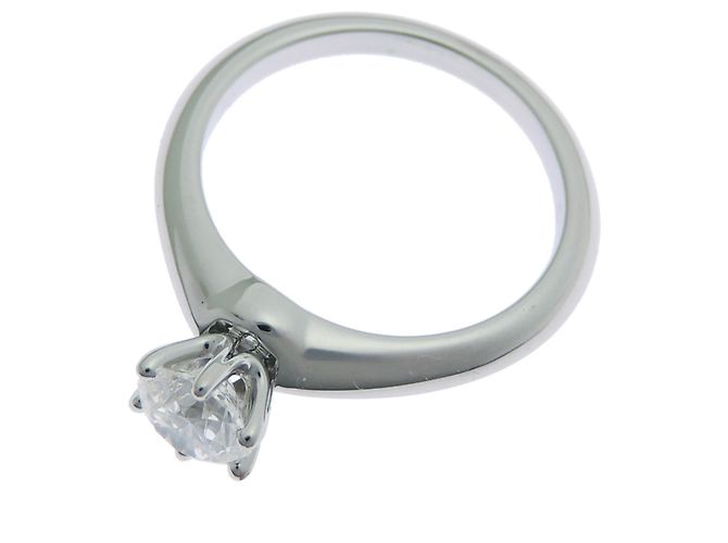 Tiffany & Co. Solitär-Diamantring aus Platin 950 - Ansicht 2