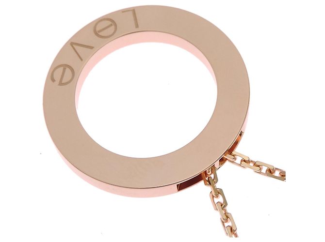 Collana Love Circle in oro rosa 18K Cartier - vista 3