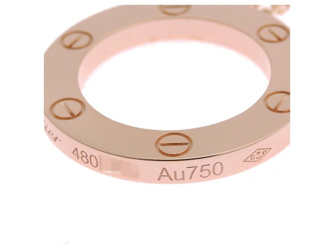 Collana Love Circle in oro rosa 18K Cartier - vista 5