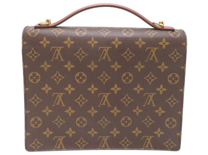 Borsa Louis Vuitton Monceau 26 Marrone - vista 2