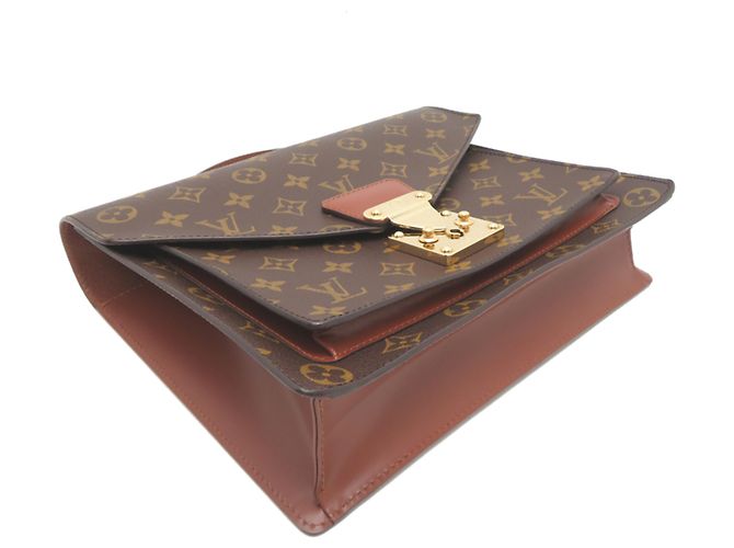 Borsa Louis Vuitton Monceau 26 Marrone - vista 3