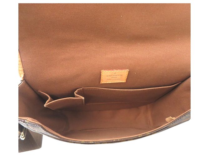 Borsa a Spalla Louis Vuitton Messenger Bosphore PM Marrone Monogram - vista 6