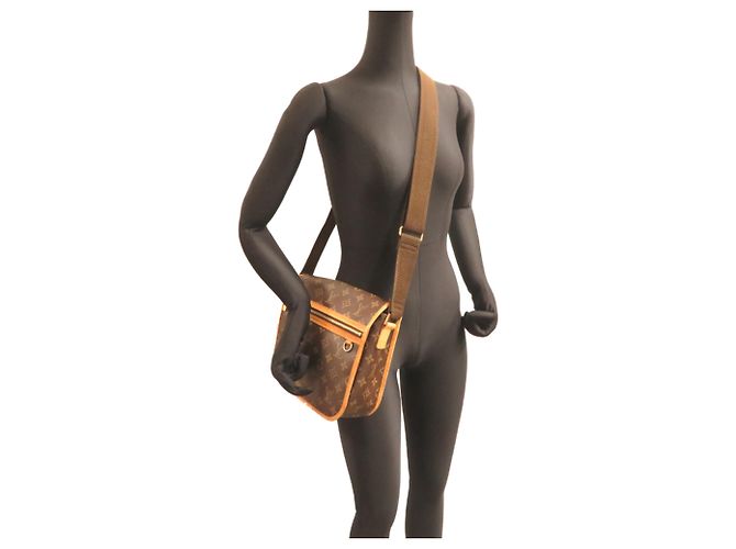Borsa a Spalla Louis Vuitton Messenger Bosphore PM Marrone Monogram - vista 9