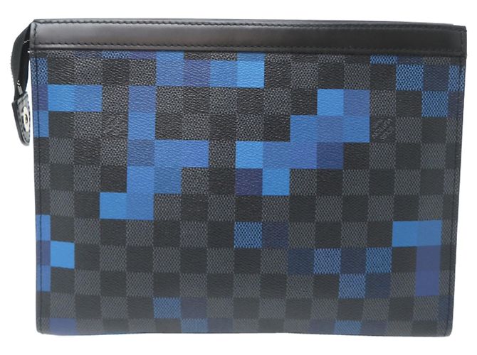 Pochette Voyage MM da uomo Louis Vuitton Nero Blu - vista 2