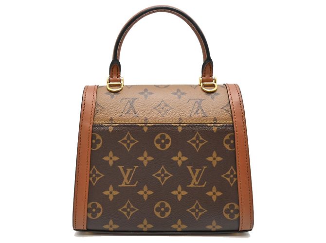 Borsa a Spalla Louis Vuitton Dauphine Capital Marrone Monogramma - vista 2