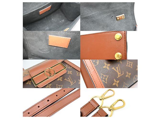 Borsa a Spalla Louis Vuitton Dauphine Capital Marrone Monogramma - vista 7