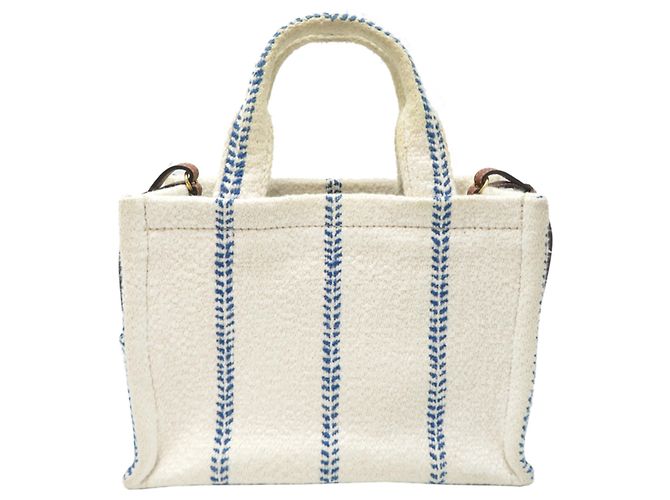 Céline Borsa a tracolla cabas Thais da donna Celine Small Marrone Bianco Blu - vista 2