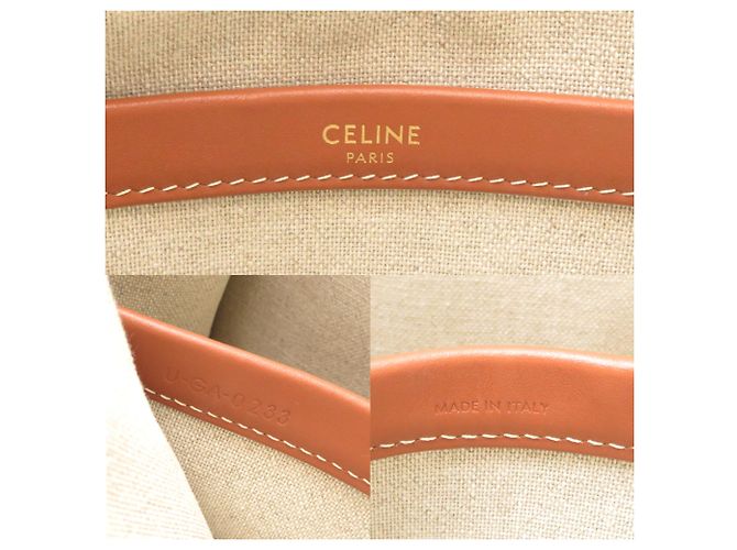 Céline Borsa a tracolla cabas Thais da donna Celine Small Marrone Bianco Blu - vista 8