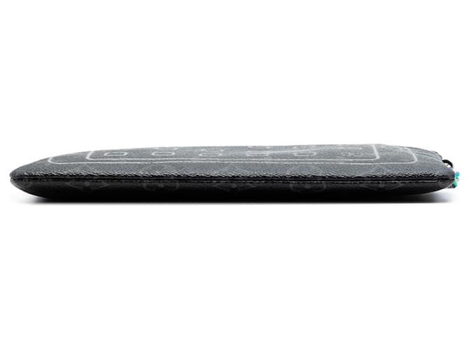 Custodia per iPad Louis Vuitton Black Monogram Eclipse Flash Fragment Nero - vista 3