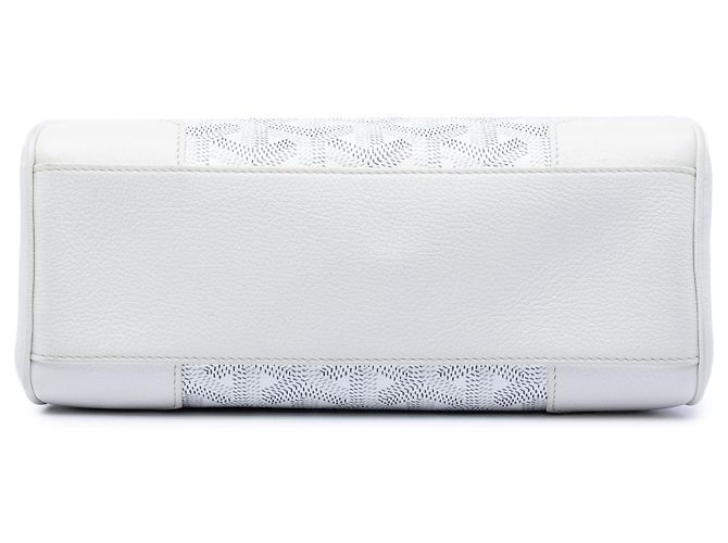 Goyard White Mini Goyardine Saigon Souple Bianco - vista 3