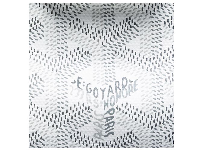 Goyard White Mini Goyardine Saigon Souple Bianco - vista 5