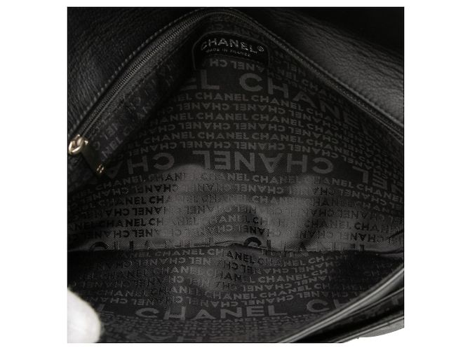 Sac à bandoulière Chanel Reissue 2.55 en agneau Black Chocolate Bar Noir - vue 4