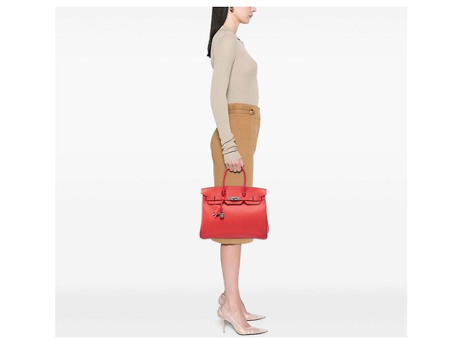 Hermès Red Epsom Birkin Retourne 35 Rosso - vista 5