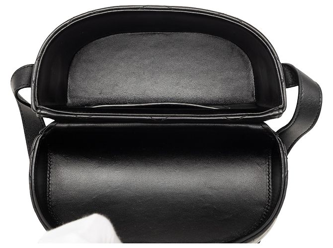Borsa June Monogram in agnello trapuntato nero Saint Laurent - vista 4