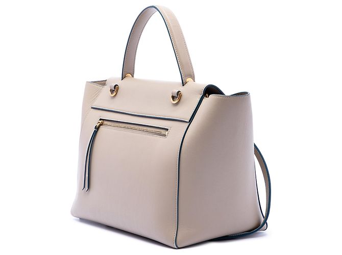 Céline Celine Mini Belt Bag in pelle di vitello liscia beige - vista 2