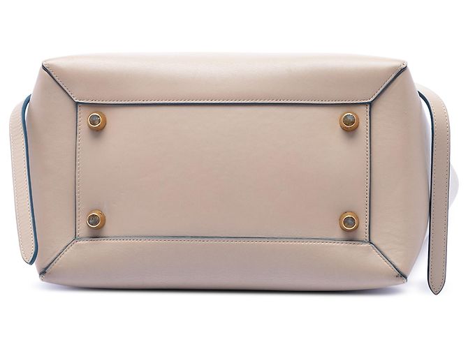 Céline Celine Mini Belt Bag in pelle di vitello liscia beige - vista 3