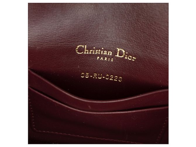 Dior Saddle Gürteltasche aus rotem Oblique Canvas Bordeaux - Ansicht 6