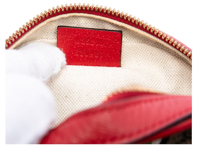 Gucci Beige GG Supreme Apple Round Crossbody - vista 5