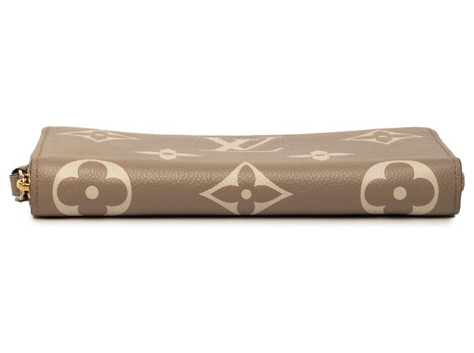 Louis Vuitton Brauner Bicolor Monogram Empreinte Giant Zippy Wallet Taupe - Ansicht 3