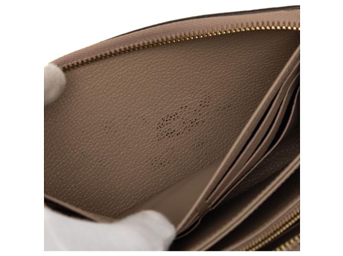 Louis Vuitton Brauner Bicolor Monogram Empreinte Giant Zippy Wallet Taupe - Ansicht 6