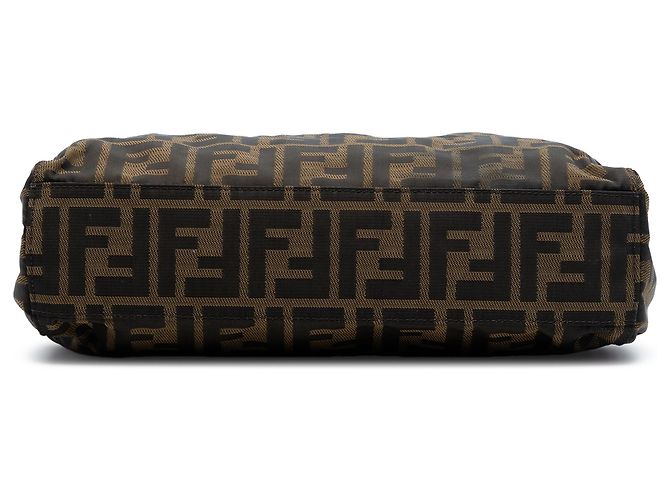 Fendi Tote aus braunem Zucca-Canvas - Ansicht 3