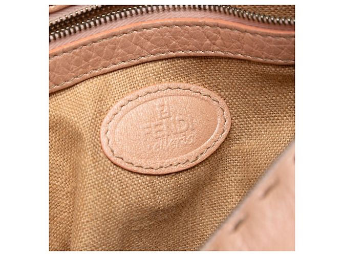 Borsa a tracolla Fendi Selleria in pelle rosa - vista 5