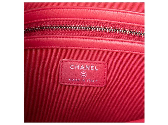 Clutch Chanel Gabrielle O Case in pelle di vitello invecchiata marrone Medium - vista 5