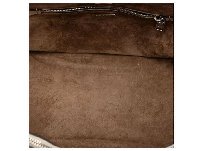 Borsa Prada Beige Glace Calf Twin Pocket Double Handle - vista 4