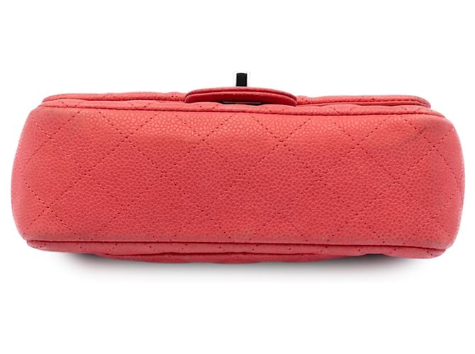 Chanel Mini Rectangular Classic Caviar Rot mit Einzelklappe - Ansicht 3