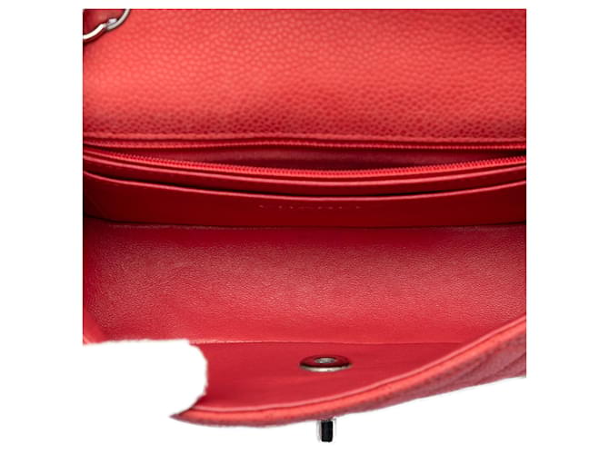 Chanel Mini Rectangular Classic Caviar Rot mit Einzelklappe - Ansicht 4