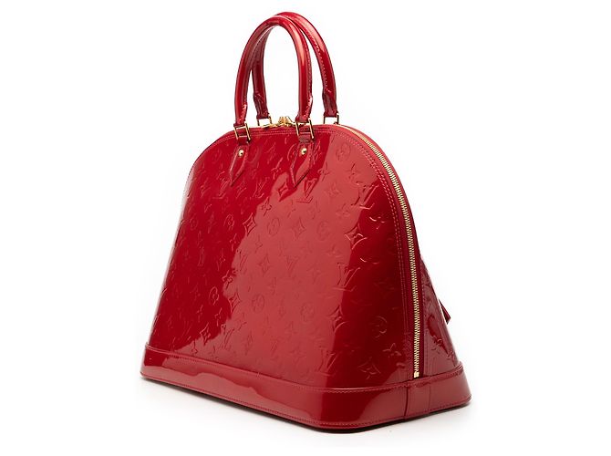 Louis Vuitton Red Monogram Vernis Alma GM - view 2