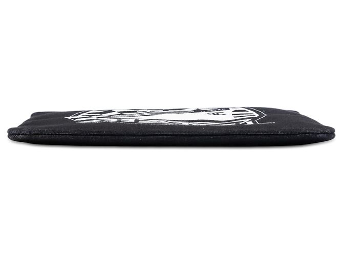 Chanel Black Medium Canvas La Pausa Zip O Case Clutch Nero - vista 3