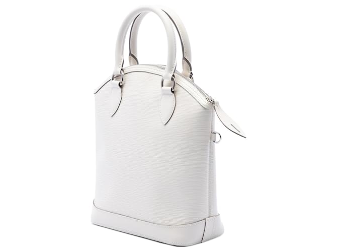 Louis Vuitton White Epi Lockit Vertical Bianco - vista 2