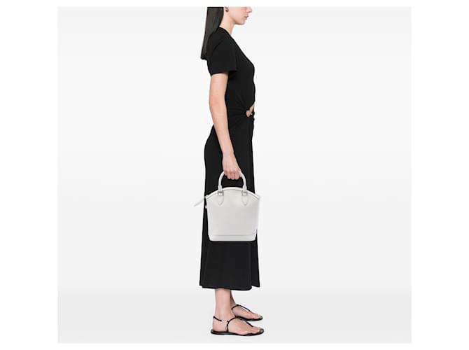 Louis Vuitton White Epi Lockit Vertical Bianco - vista 6