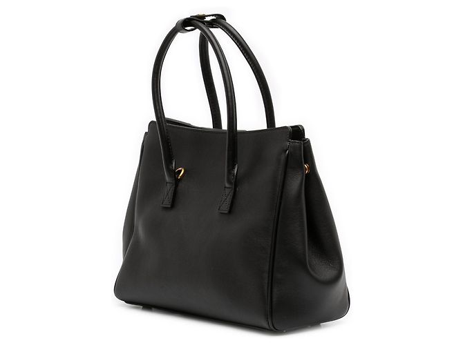 Borsa satchel Hampton Carry All in pelle di vitello liscia nera Balenciaga - vista 2