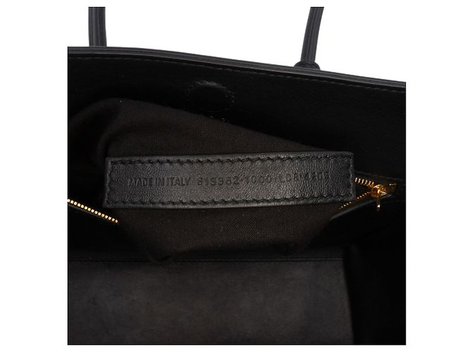 Borsa satchel Hampton Carry All in pelle di vitello liscia nera Balenciaga - vista 5