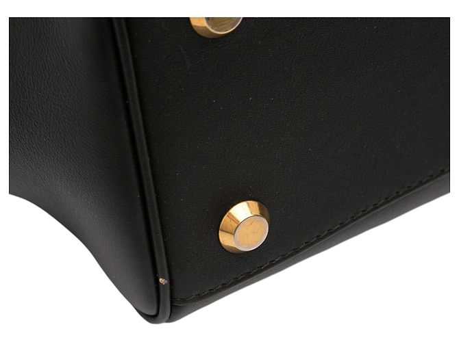 Borsa satchel Hampton Carry All in pelle di vitello liscia nera Balenciaga - vista 8