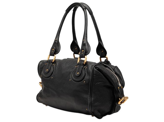 Borsa a tracolla Paddington in pelle nera Chloé Nero - vista 2
