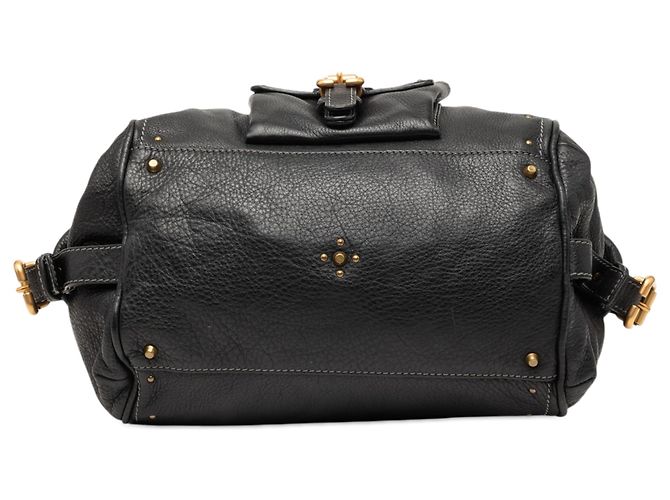 Borsa a tracolla Paddington in pelle nera Chloé Nero - vista 3