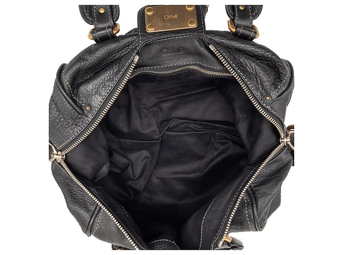Borsa a tracolla Paddington in pelle nera Chloé Nero - vista 4