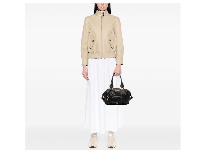 Borsa a tracolla Paddington in pelle nera Chloé Nero - vista 7
