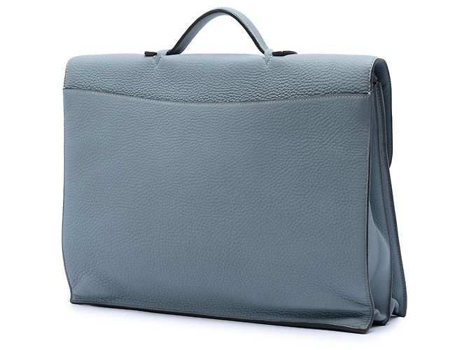 Hermès Blue Togo Sac a Depeches 38 Blu chiaro - vista 2